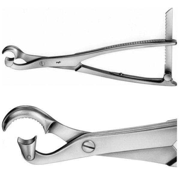 LAMBOTTE Bone Holding Forceps W Movable Jaw and Ratchet1